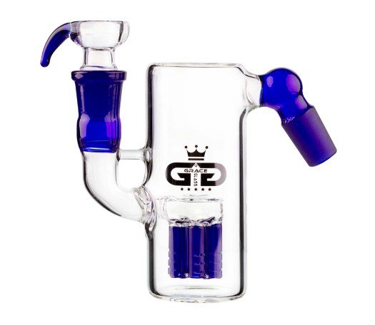 Grace Glass Slitted Tree Perc Precooler Blue SG19